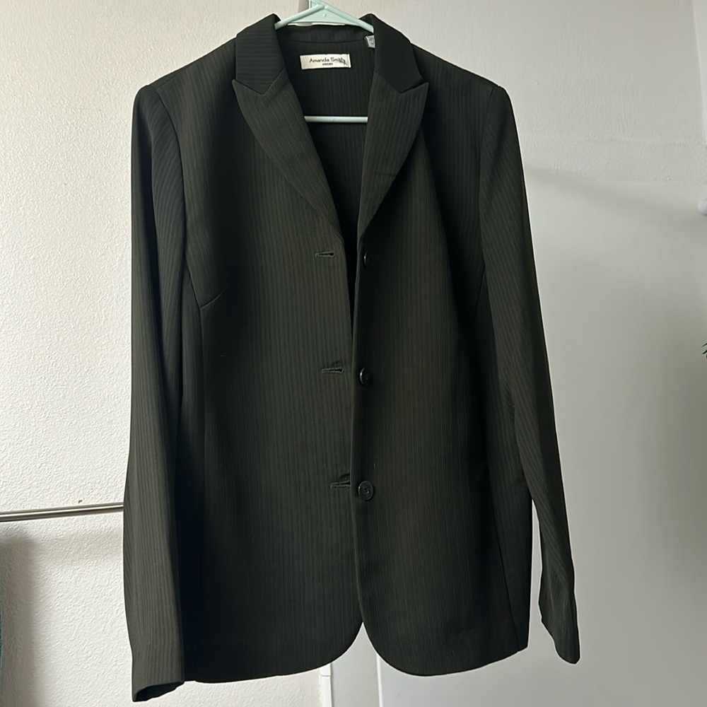Amanda Smith dark green blazer, size 12